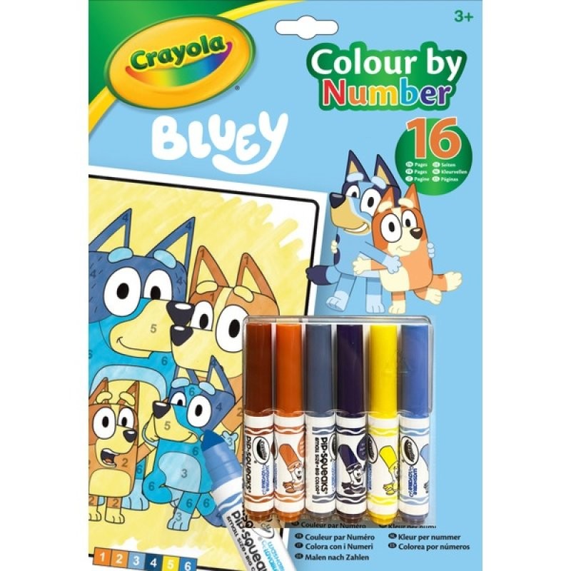 LIBRO ACTIVIDADES Y COLOREAR  6 ROTULADORES BLUEY