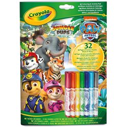 LIBRO DE ACTIVIDADES Y COLOREAR 7 ROTULADORES PAW PATROL