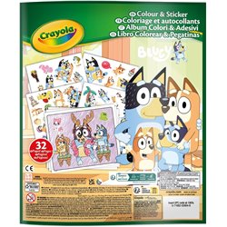 LIBRO PARA COLOREAR + STICKERS BLUEY