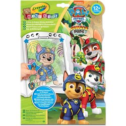LIBRO PARA COLOREAR + STICKERS PAW PATROL