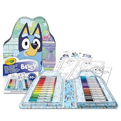 MALETIN 45 PIEZAS PARA COLOREAR CON STICKERS BLUEY