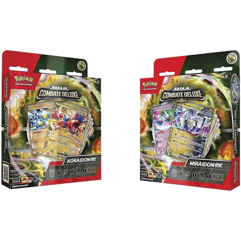 POKEMON BARAJA DE COMBATE DELUXE MIRADONEX Y KORAIDONEX