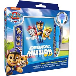 DIARIO CON BOLIGRAFO MAGICO PAW PATROL