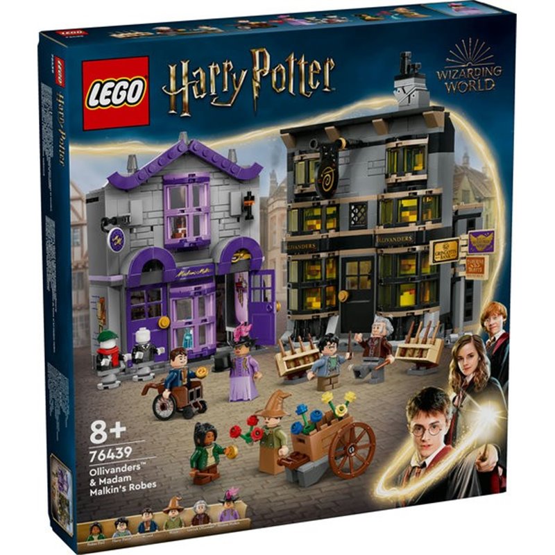 LEGO HARRY POTTER OLLIVANDERS Y TUNICAS DE MADAME MALKIN