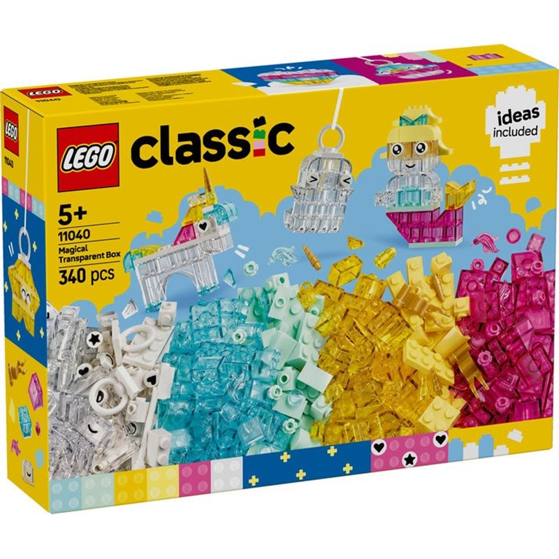 LEGO CLASSIC CAJA DE MAGIA TRANSPARENTE