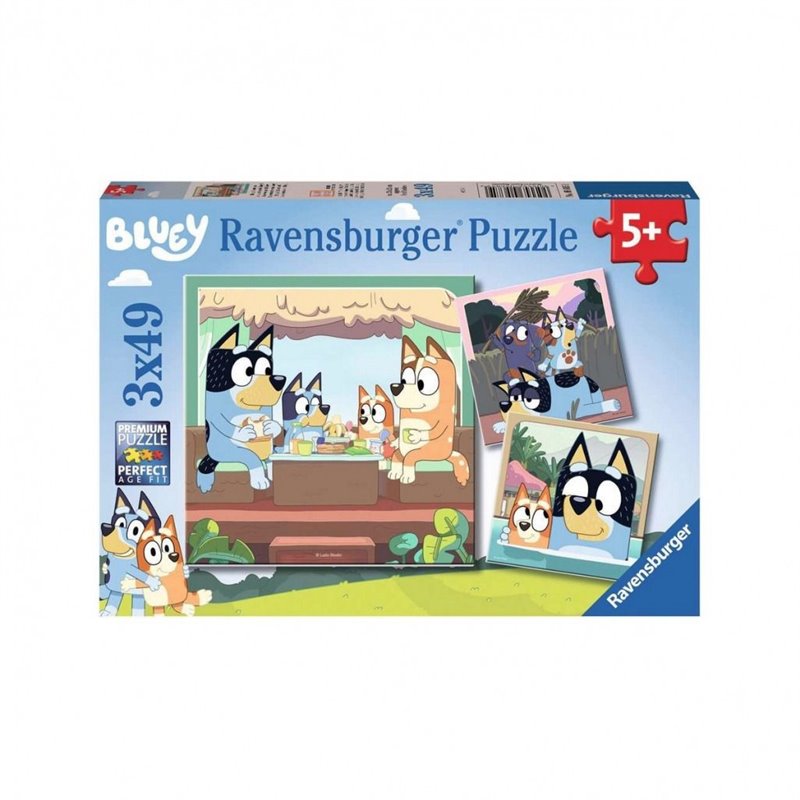 PUZZLE BLUEY 3 X 49 PIEZAS