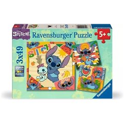 PUZZLE DISNEY STITCH 3 X 49 PIEZAS