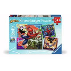PUZZLE MARVEL SPIDER-MAN 3 X 49 PIEZAS