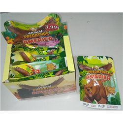 DISPLAY 8 SOBRES ANIMAL PREDATORS AMERICA