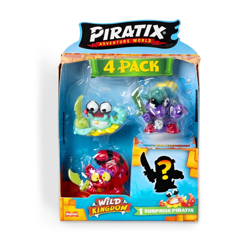 PIRATIX WILD KINDOM - FOUR PACK (SURTIDO)