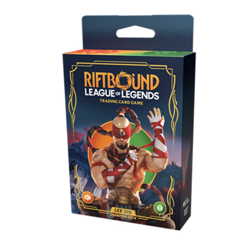 (PREPEDIDO) RIFTBOUND LOL TCG ORIGINS - DISPLAY 4 LEE SIN CHAMP DECK (INGLES)