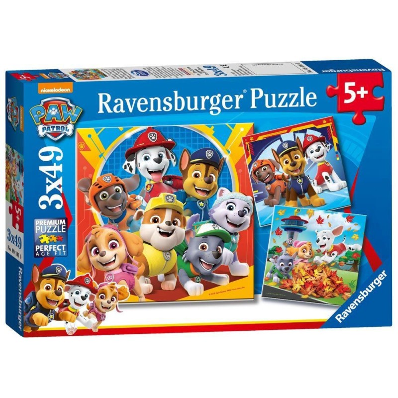 PUZZLE PAW PATROL 3 X 49