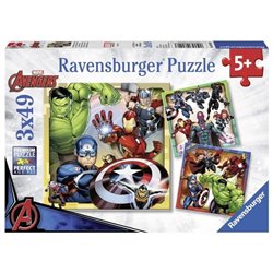 PUZZLE MARVEL LOS VENGADORES 3 X 49