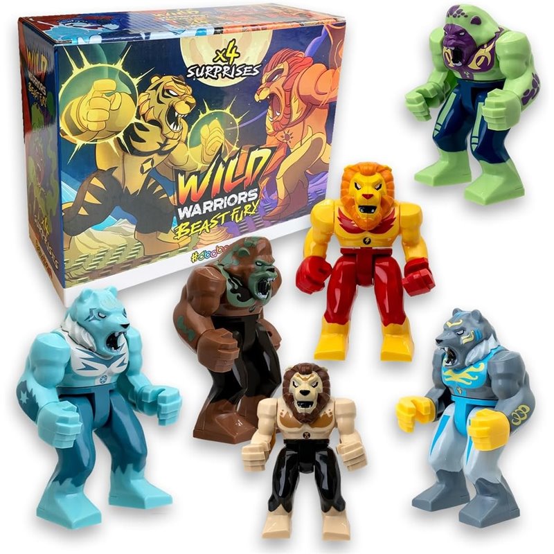 DISPLAY 12 WILD WARRIORS BEAST FURY