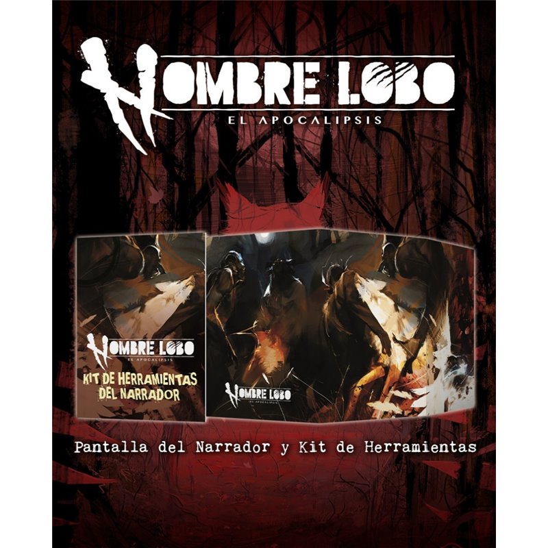 HOMBRE LOBO: EL APOCALIPSIS - PANTALLA DEL NARRADOR + KIT HERRAMIENTAS