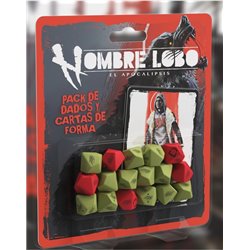 HOMBRE LOBO: EL APOCALIPSIS - PACK DE DADOS Y CARTAS DE FORMA