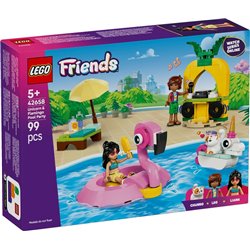 LEGO FRIENDS - FIESTA EN LA PISCINA CON FLAMENCO Y UNICORNIO
