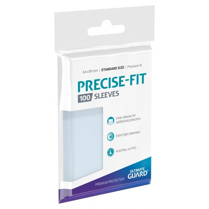 FUNDAS PRECISE-FIT SLEEVES TRANSPARENTES TAMAÑO ESTANDAR 100 UD