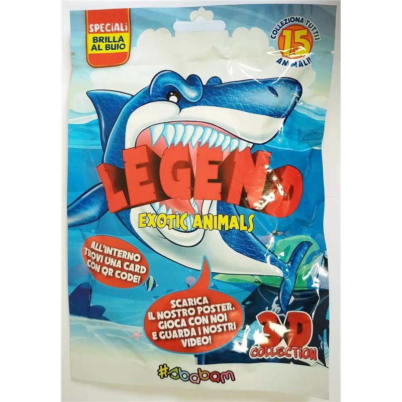 DISPLAY 6 FIGURAS 3D DE ANIMALES EXOTICOS