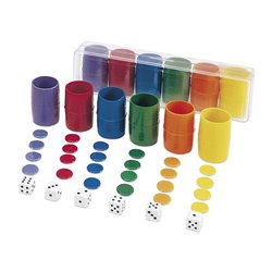 ACCESORIOS PARCHIS 6 JUGADORES CAJA DE PLÁSTICO