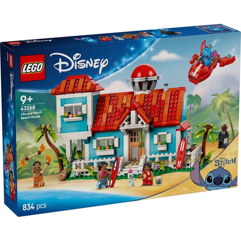 (REACONDICIONADO) LEGO DISNEY CASA EN LA PLAYA DE LILO Y STITCH