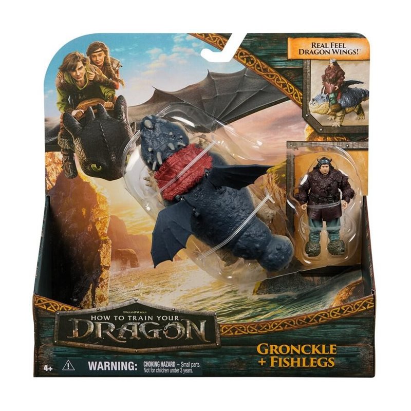 FIGURA VIKINGO Y DRAGÓN SURTIDO - COMO ENTRENAR A TU DRAGÓN