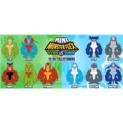 DISPLAY 10 BLISTER MINI MONSTERFLEX DINO VS SHARK