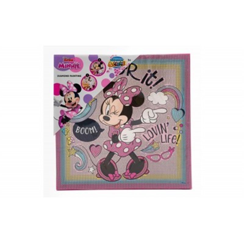 CUADRO DIAMANTES Y CREA BORDADOS MINNIE