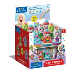 BABY CLEMENTONI DISPLAY 18 UNICORNIO Y DRAGONES: SPIN&DREAM
