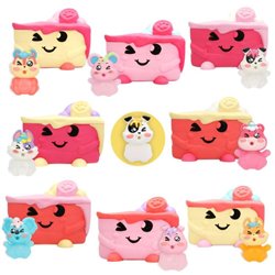 DISPLAY 8 BREAKEEZ CAKES PASTEL CON SLIME