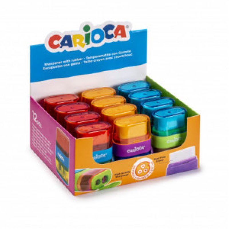 EXP. 12 SACAPUNTAS CON GOMA CARIOCA