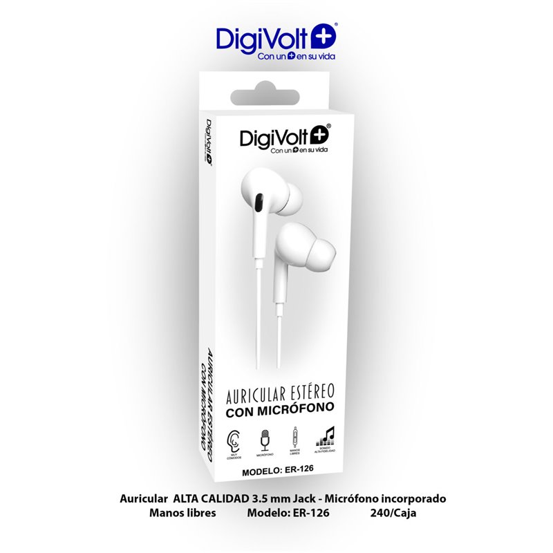 AURICULAR ESTEREO CON MICROFONO TAE1105