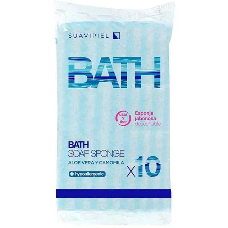 Esponjas jabonosas desechables, Jab�n dermo Aloe Vera y Camomila