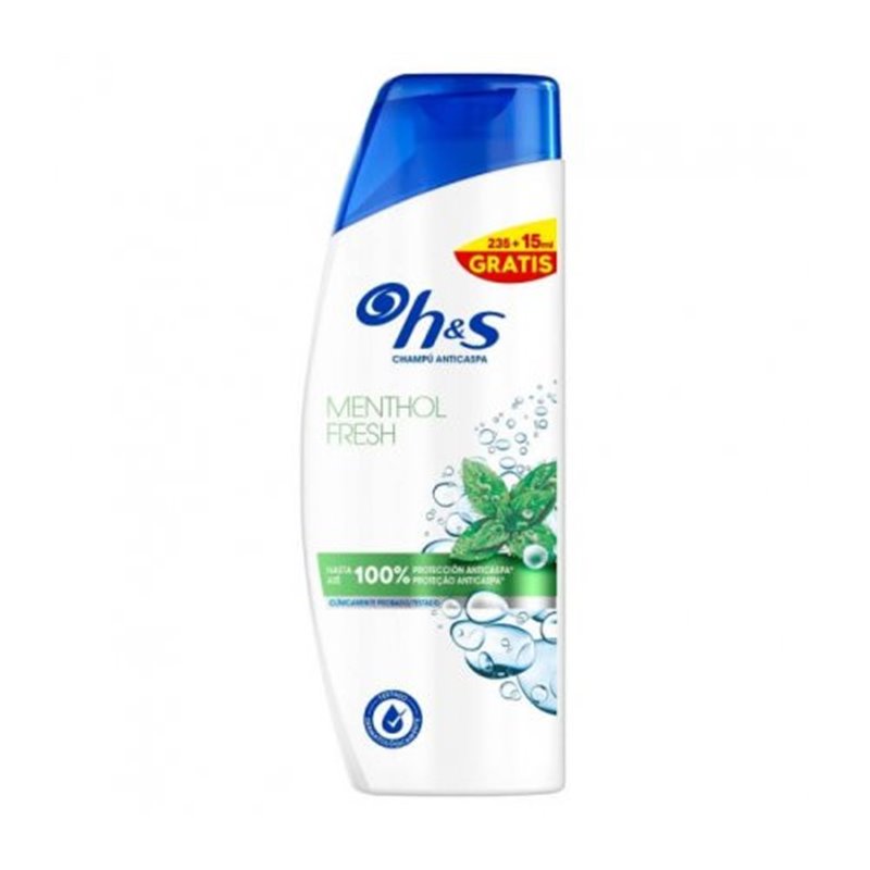 CHAMPU H&S ANTICASPA MENTOL FRESH 250ml