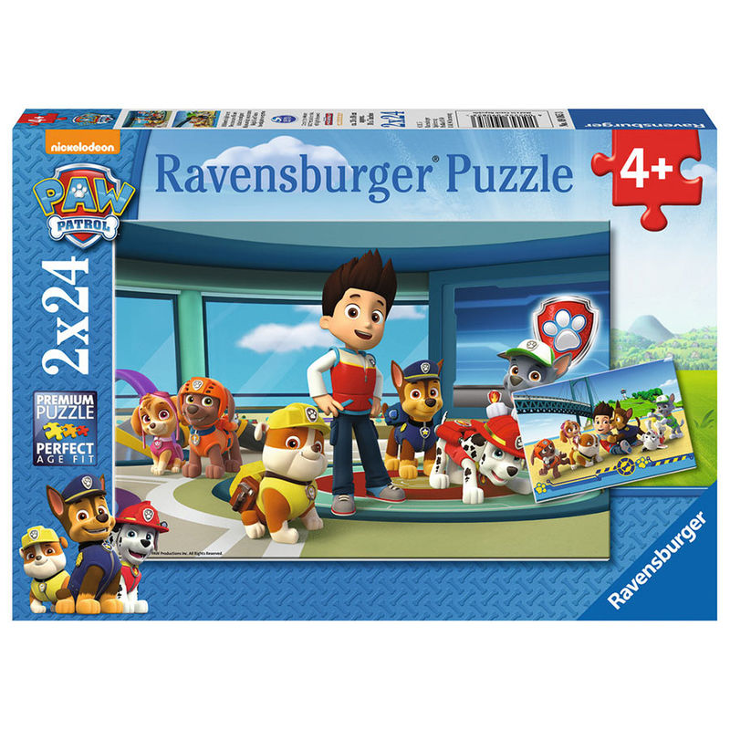 PUZZLE PATRULLA CANINA 2 x 24 piezas