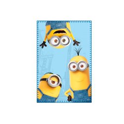 MANTA CORALINA MINIONS AZUL