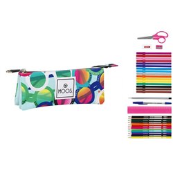 PORTATODO TRIPLE LLENO MOOS DISE�O GAFAS 34 piezas