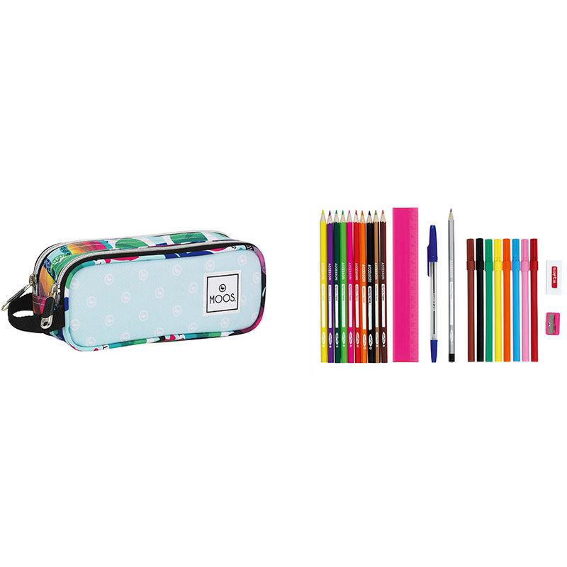 PORTATODO DOBLE LLENO MOOS DISE�O GAFAS 23 piezas