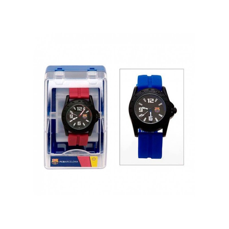 RELOJ CADETE CAUCHO FCB