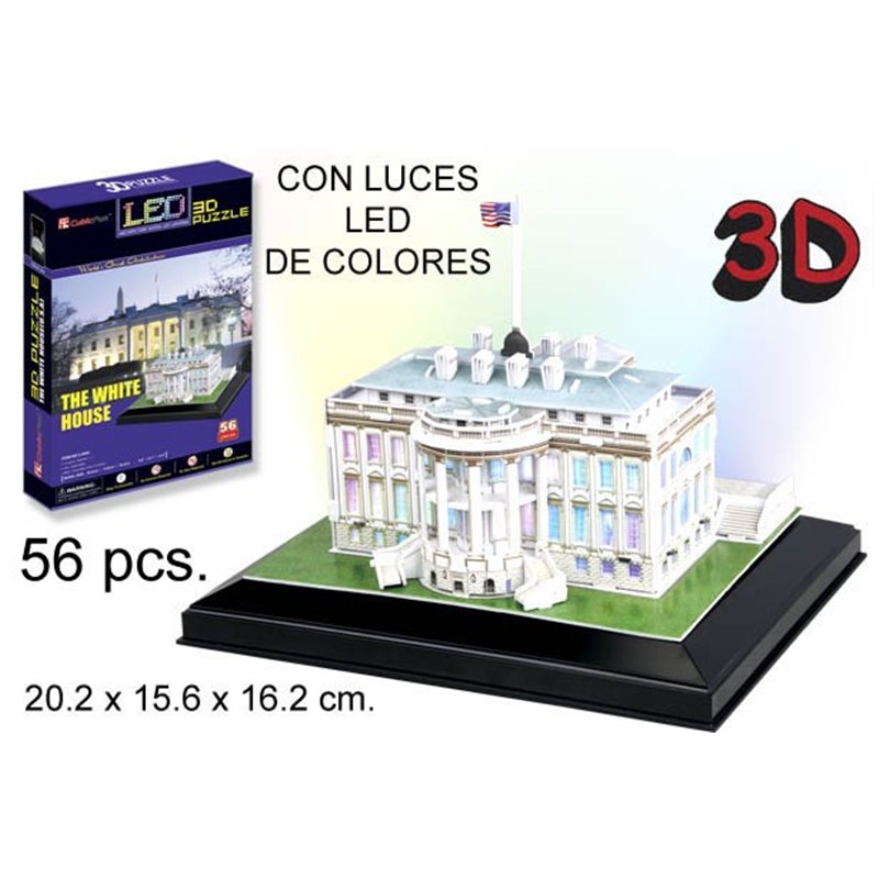 3D PUZZLE LA CASA BLANCA LED THE WHITE HOUSE