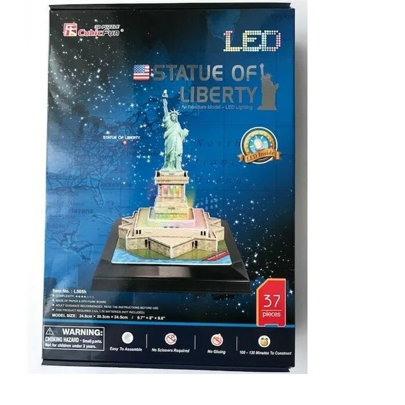 3D PUZZLE ESTATUA DE LA LIBERTAD USA 37 pcs