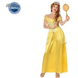DISFRAZ PRINCESA AMARILLA, ADULTO T1