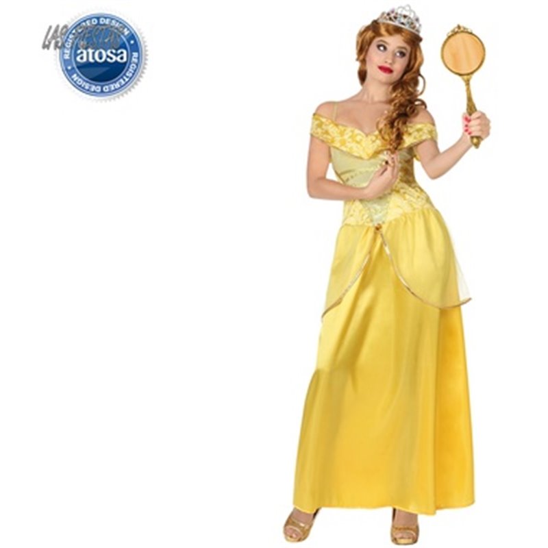 DISFRAZ PRINCESA AMARILLA, ADULTO T1