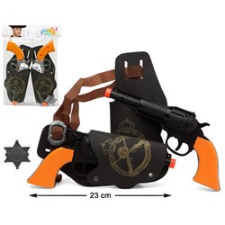 B/S 2 PISTOLAS C/CARTUCHERAS 30X20CM