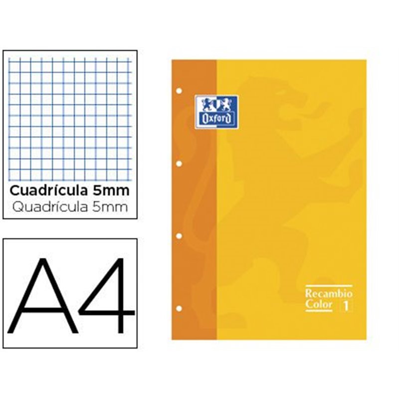 RECAMBIO CUADROS A4 80H OXFORD