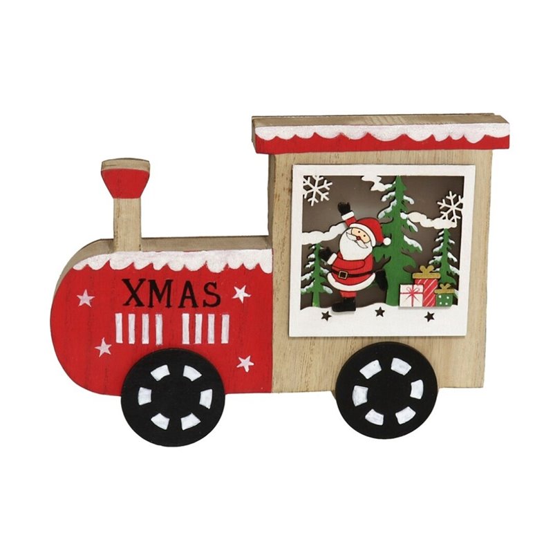 TREN TACO SANTA CLAUS 3 LUCES 20X2X14,5C