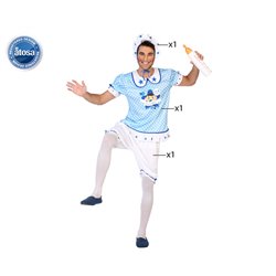 DISFRAZ BEBE AZUL ADULTO