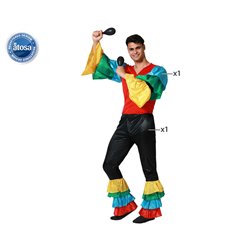 DISFRAZ RUMBERO HOMBRE ADULTO ROJO