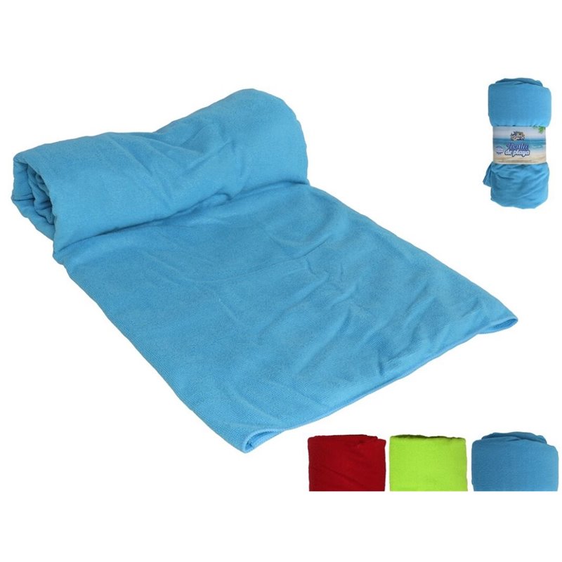 TOALLA DE PLAYA 230X150CM COLORES SURTIDOS