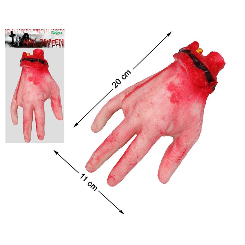 MANO SANGRIENTA 22X12 CM